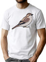 Sparrow Bird T-Shirt for Men & Women, T-Shirts Graphic Tee - White