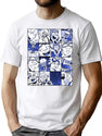 Special Present Oboro Shirakumo Collage Color Version Gift Movie Fans Poster Premium Heavyweight Cotton T-Shirt - White