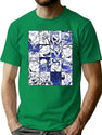 Special Present Oboro Shirakumo Collage Color Version Gift Movie Fans Poster Premium Heavyweight Cotton T-Shirt - Green