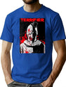 Special Present Terrifier Movie Horror Poster Art Gift Movie Fans T-Shirt for Men & Women, T-Shirts Graphic Tee - Blue