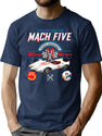 Speed Racer Mach 5 Mifune Motors T-Shirt for Men & Women, T-Shirts Graphic Tee - Navy