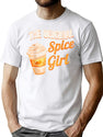 Spice Pumpkin Funny Vintage Girl Coffee Life T-Shirt for Men & Women, T-Shirts Graphic Tee - White