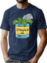 Spinach Can Of Power T-Shirt for Men & Women, T-Shirts Graphic Tee - Navy