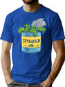 Spinach Can Of Power T-Shirt for Men & Women, T-Shirts Graphic Tee - Blue