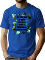 Spit - Funny Bad Translation Quote With Glitch Art Bootleg Graphic T-Shirt - Blue