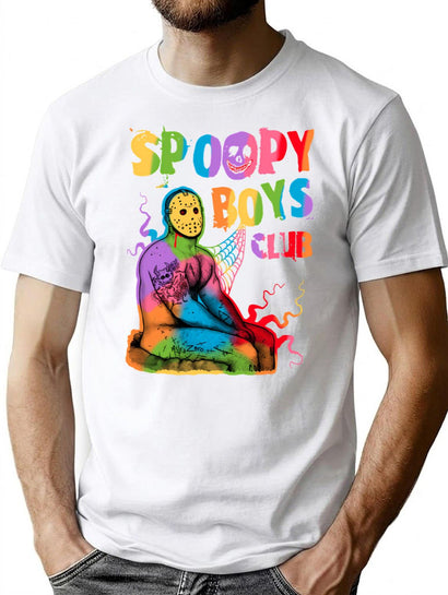Spoopy Boys Club - Pride Edition T-Shirt for Men & Women, T-Shirts Graphic Tee - Black