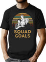 Squad Goals Old Girl T-Shirt for Men & Women, T-Shirts Graphic Tee - Black