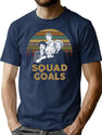 Squad Goals Old Girl T-Shirt for Men & Women, T-Shirts Graphic Tee - Navy