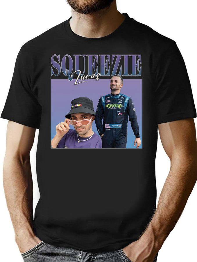 Squeezie - Bootleg Vintage 90S Bootleg Graphic T-Shirt - Black