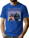 Squeezie - Bootleg Vintage 90S Bootleg Graphic T-Shirt - Blue