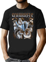 Squirrel Bootleg Grunge Bootleg Graphic T-Shirt - Black