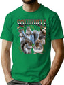 Squirrel Bootleg Grunge Bootleg Graphic T-Shirt - Green