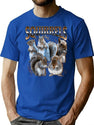 Squirrel Bootleg Grunge Bootleg Graphic T-Shirt - Blue