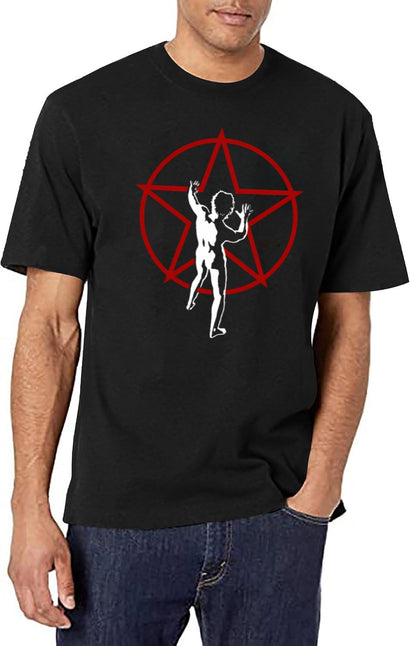 Starmen Logo (1) T-Shirt for Men & Women, T-Shirts Graphic Tee - Black