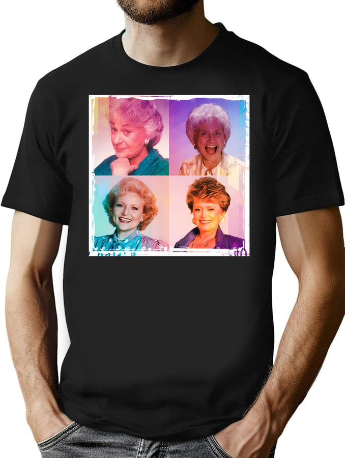 Stay Golden Girls (1) T-Shirt for Men & Women, T-Shirts Graphic Tee - Black