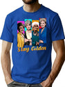 Stay Golden (1) T-Shirt for Men & Women, T-Shirts Graphic Tee - Blue