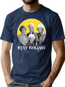 Stay Golden (4) T-Shirt for Men & Women, T-Shirts Graphic Tee - Navy