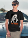 Stay Positive Skeleton Thumbs Up Spooky Halloween T-Shirt for Men & Women, T-Shirts Graphic Tee - Navy