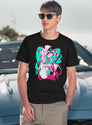 Stolas And Blitzo Valentines - Helluva Boss Black T-Shirt - Navy