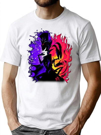 Stolas and Blitzo Inner Desires - Helluva Boss Photographic Print Premium Heavyweight Cotton T-Shirt - Black