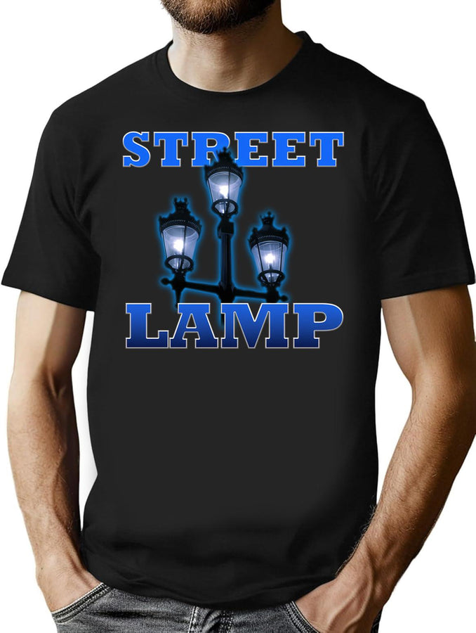 Street Lamp 90S Bootleg Design Bootleg Graphic T-Shirt - Black