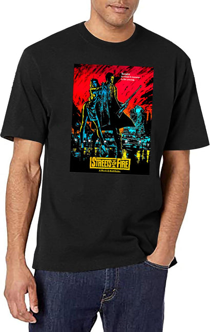 Streets Of Fire Essential T Shirt T-Shirt for Men & Women, T-Shirts Graphic Tee - Black