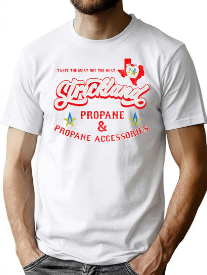 Strickland Propane Dks Worn T-Shirt for Men & Women, T-Shirts Graphic Tee - Black