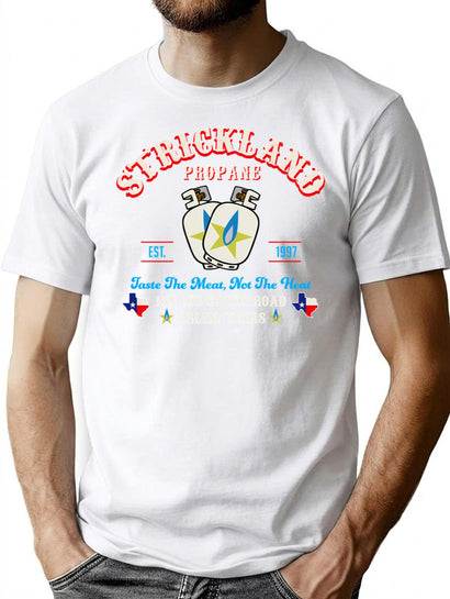 Strickland Propane T-Shirt for Men & Women, T-Shirts Graphic Tee - Black