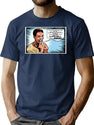 Stu Macher Scream Movie Comic Adaption Panel Art T-Shirt for Men & Women, T-Shirts Graphic Tee - Navy