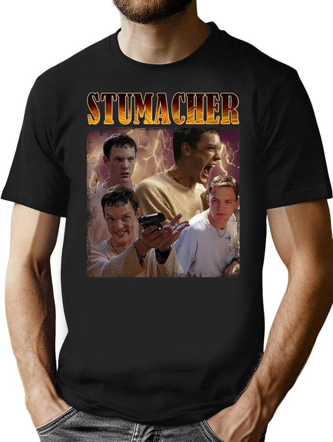 Stu On Scream Horror T-Shirt for Men & Women, T-Shirts Graphic Tee - Black