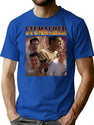 Stu On Scream Horror T-Shirt for Men & Women, T-Shirts Graphic Tee - Blue