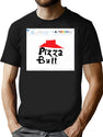 Stuffed Crust (With Ms Paint Border) Bootleg Graphic T-Shirt - Black