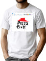 Stuffed Crust (With Ms Paint Border) Bootleg Graphic T-Shirt - White