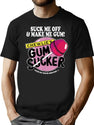 Suck Me Off and Make Me Gum Chewlie’s Gum Sucker Black T-Shirt - Black