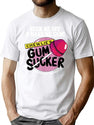Suck Me Off and Make Me Gum Chewlie’s Gum Sucker Premium Heavyweight Cotton T-Shirt - White