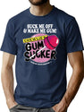 Suck Me Off and Make Me Gum Chewlie’s Gum Sucker Premium Heavyweight Cotton T-Shirt - Navy