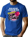 Suck Me Off and Make Me Gum Chewlie’s Gum Sucker Premium Heavyweight Cotton T-Shirt - Blue