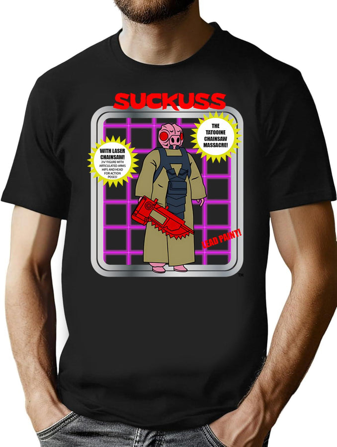 Suckuss Bootleg Graphic T-Shirt - Black