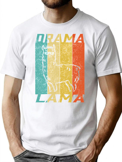 Summer Drama Lama T-Shirt for Men & Women, T-Shirts Graphic Tee - Black