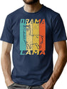 Summer Drama Lama T-Shirt for Men & Women, T-Shirts Graphic Tee - Navy