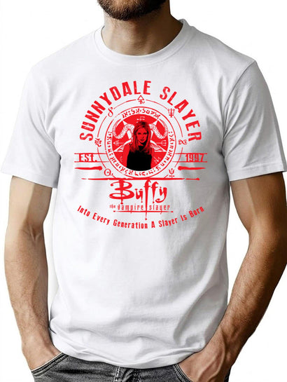 Sunnydale Slayer T-Shirt for Men & Women, T-Shirts Graphic Tee - Black