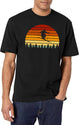 Sunset Skiing - Skiers Vintage T-Shirt for Men & Women, T-Shirts Graphic Tee - White