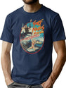 Surf Nazis Must Die 1987 T-Shirt for Men & Women, T-Shirts Graphic Tee - Navy