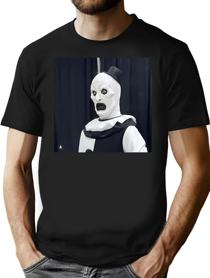 Surprised Art T-Shirt for Men & Women, T-Shirts Graphic Tee - Black