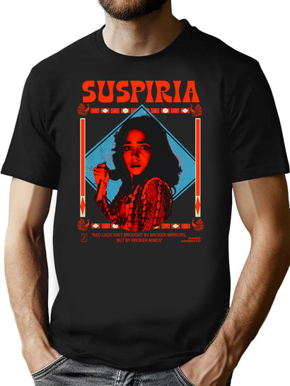 Suspiria 1977 T-Shirt for Men & Women, T-Shirts Graphic Tee - Black