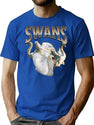 Swans Vintage Bootleg Bootleg Graphic T-Shirt - Blue