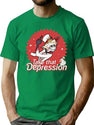 TAKE That Depression Shirt Lucifer Morningstar Comfort Colors Shirt Lucifer Hazbin Hotel Shirt Lucifer Vivziepop Shirt Cartoon Shirt Black Premium Heavyweight Cotton T-Shirt - Green