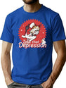 TAKE That Depression Shirt Lucifer Morningstar Comfort Colors Shirt Lucifer Hazbin Hotel Shirt Lucifer Vivziepop Shirt Cartoon Shirt Black Premium Heavyweight Cotton T-Shirt - Blue