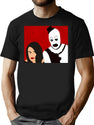 Ta.Ra Minimal Clown Art T-Shirt for Men & Women, T-Shirts Graphic Tee - Black