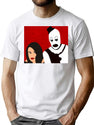 Ta.Ra Minimal Clown Art T-Shirt for Men & Women, T-Shirts Graphic Tee - White